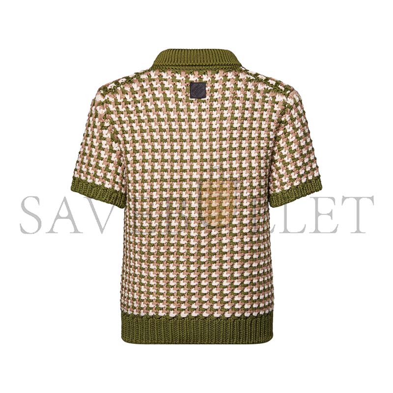 LOUIS VUITTON SHORT-SLEEVED WOOL-KNIT POLO SHIRT 1AJVY4 LOUIS VUITTON SHORT-SLEEVED WOOL-KNIT POLO SHIRT 1AJVY4